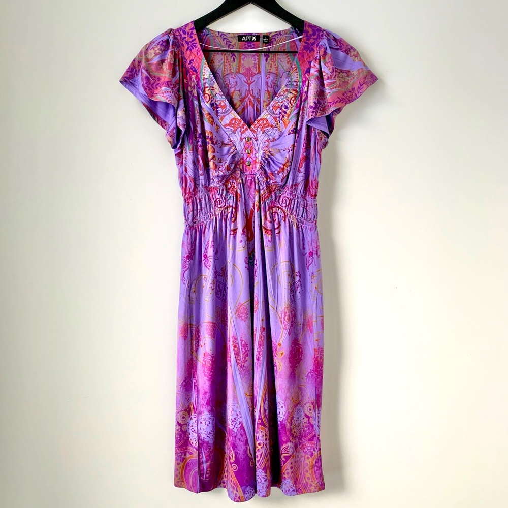 APT. 9 flowy purple stretchy dress!